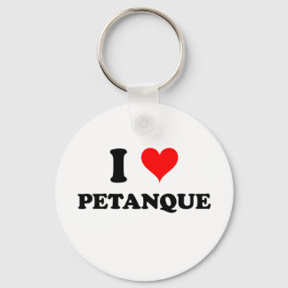 I Love Petanque Keychain