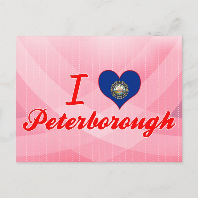 I Love Peterborough, New Hampshire Postcard (Front)