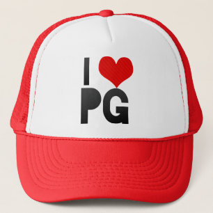 I Love PG Trucker Hat