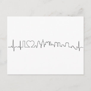 I love Philadelphia in an extraordinary ecg style Postcard