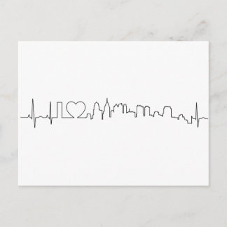 I love Philadelphia in an extraordinary ecg style Postcard