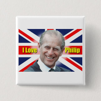 I Love Philip 2 Inch Square Button