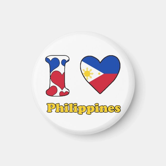 I love Philippines magnet (Front)