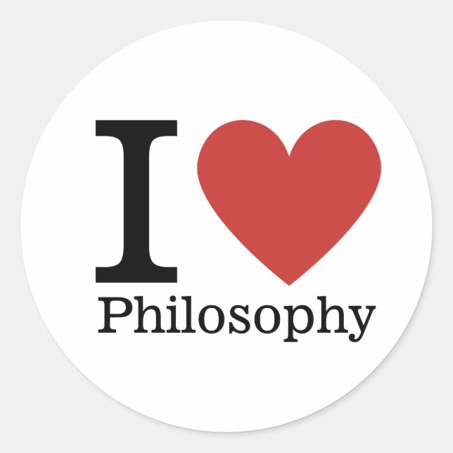 I ❤️ Love Philosophy STICKER (Front)