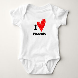 I love Phoenix Baby Bodysuit