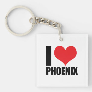 I love Phoenix Keychain