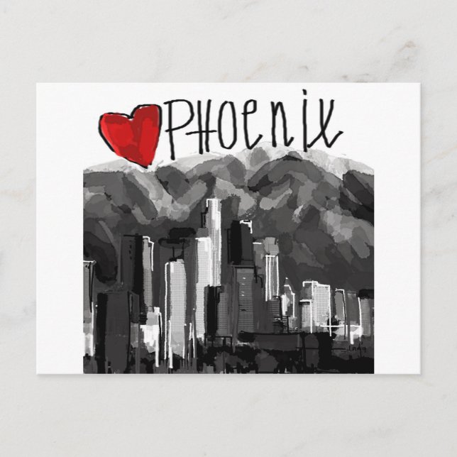 I love Phoenix Postcard (Front)