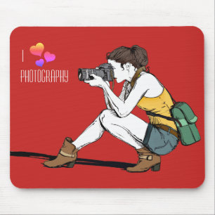 I Love Photography Mousepad