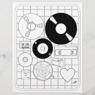 I Love Physical Media - Colouring Page.