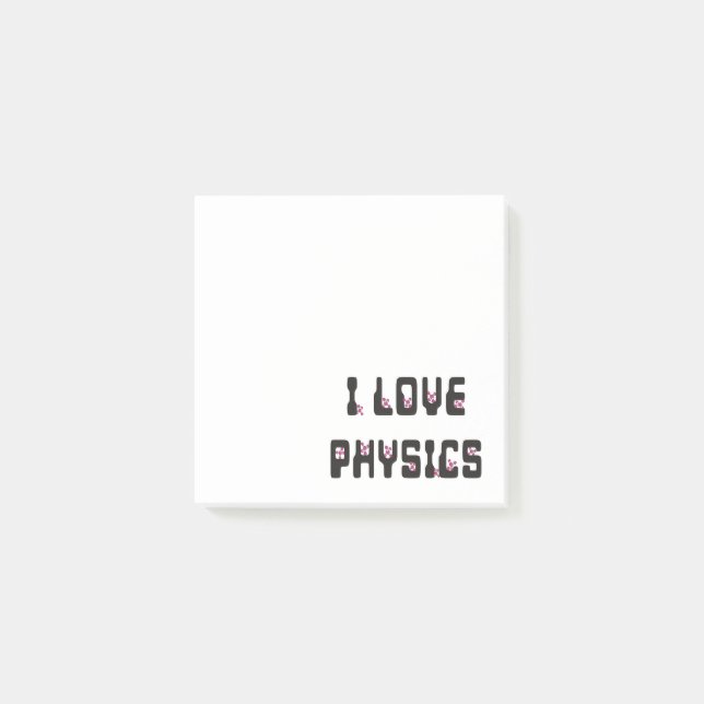 I love Physics Post-it Notes (Front)