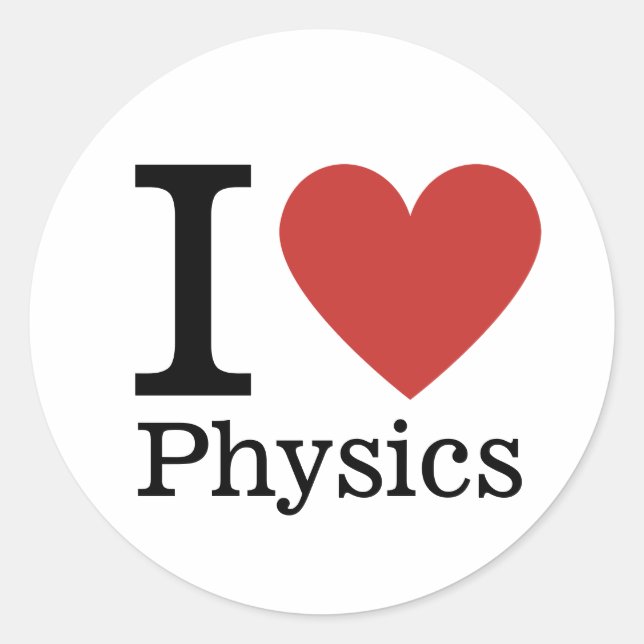 I ❤️ Love Physics STICKER (Front)
