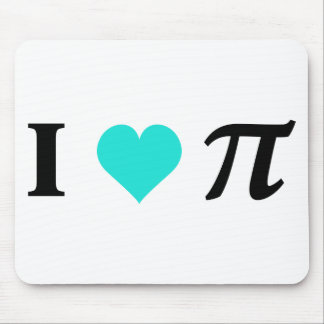 I Love Pi Mouse Pad