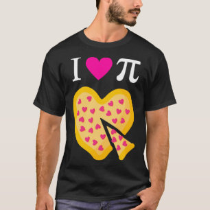 I Love Pi Valentine's Pizza Heart Math Teacher T-Shirt