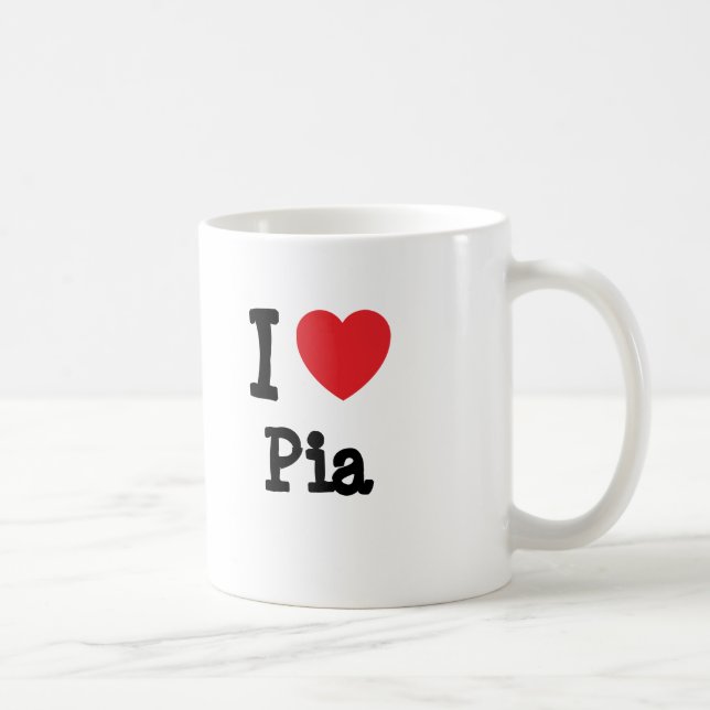 I love Pia heart T-Shirt Coffee Mug (Right)