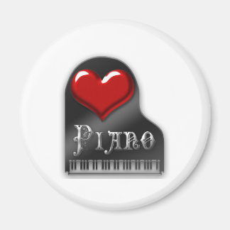 I Love Piano Magnet