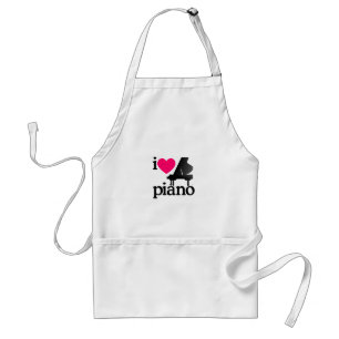 I Love Piano Standard Apron