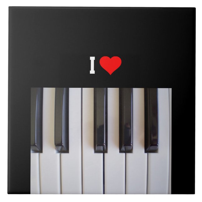 I Love Piano Tile (Front)