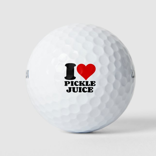 I LOVE PICKLE JUICE GOLF BALLS (Front)