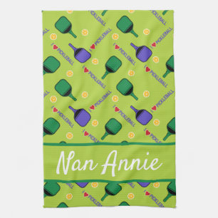 I love Pickleball green Kitchen Towel