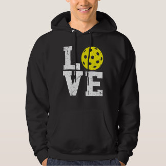 I Love Pickleball  Paddleball  Pickleball Player Hoodie