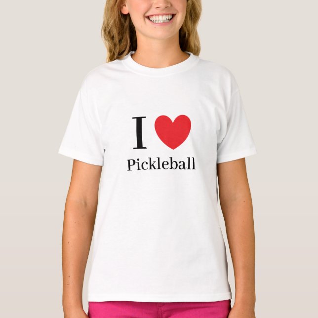 "I Love Pickleball" T-Shirt (Front)