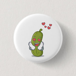 I Love Pickles 1 Inch Round Button