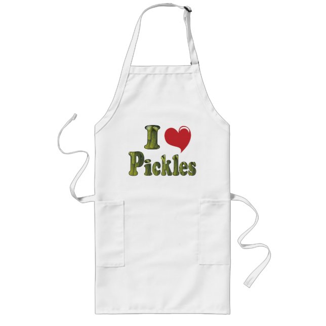 I Love Pickles Apron (Front)