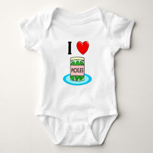 I Love Pickles Baby Bodysuit