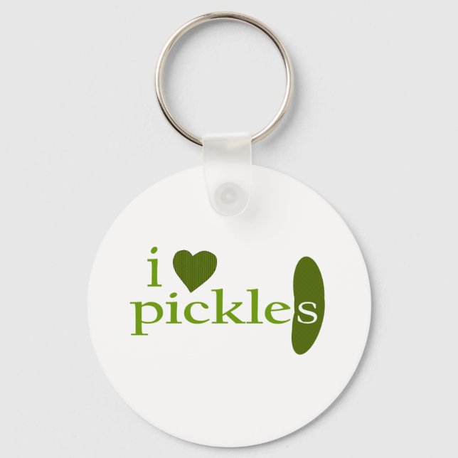 I Love Pickles Keychain (Front)