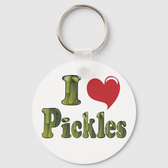I Love Pickles Keychain (Front)
