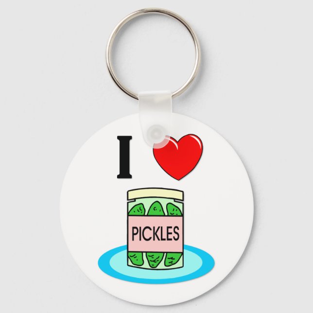 I Love Pickles Keychain (Front)