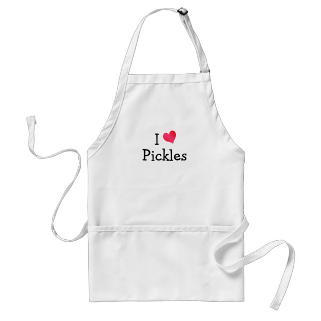 I Love Pickles Standard Apron (Front)