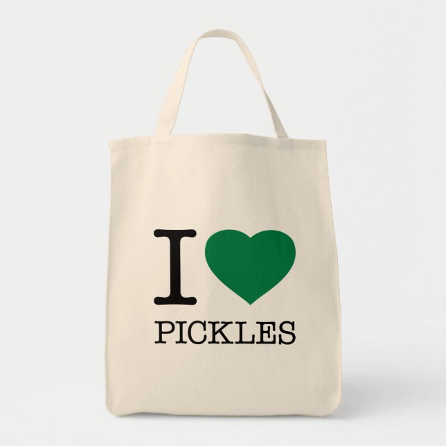 I LOVE PICKLES TOTE BAG (Front)