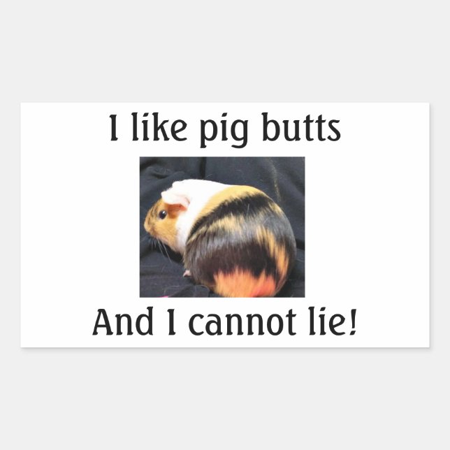I Love Piggy Butts Sticker (Front)