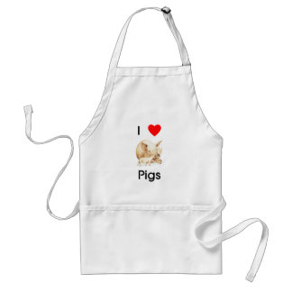 I love pigs Apron