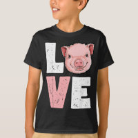 I Love Pigs Funny Pig Lover Farmer Women Farm Anim