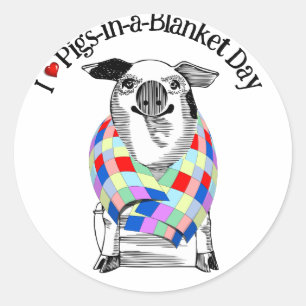 I Love Pigs * National Pig Day  Classic Round Sticker