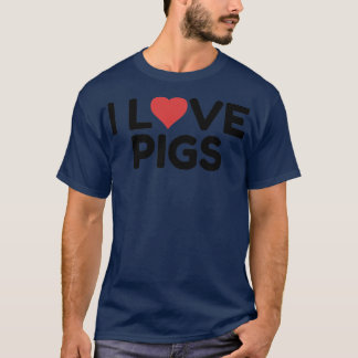 I Love Pigs Premium 3040 T-Shirt