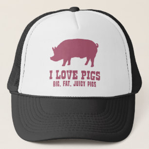 I Love Pigs Trucker Hat