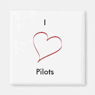 I love pilots magnet