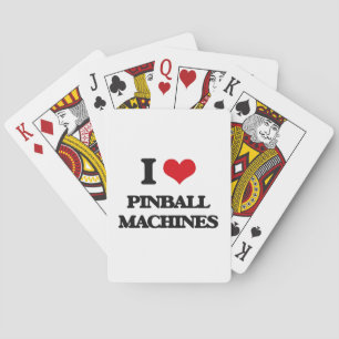 I Love Pinball Machines Playing Cards