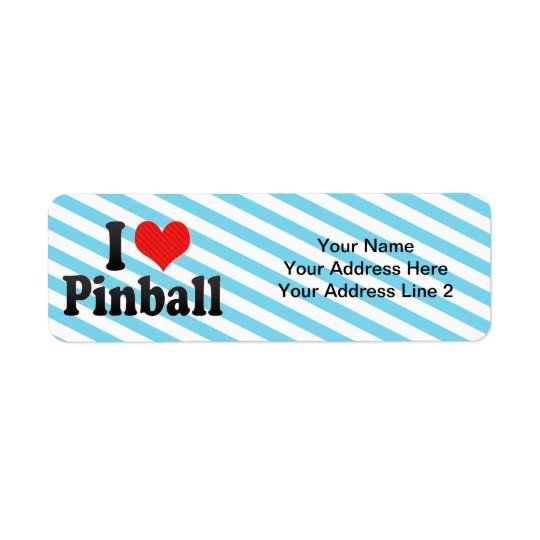 I Love Pinball Return Address Label