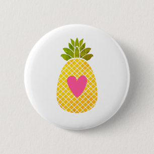 I love Pineapples 2 Inch Round Button