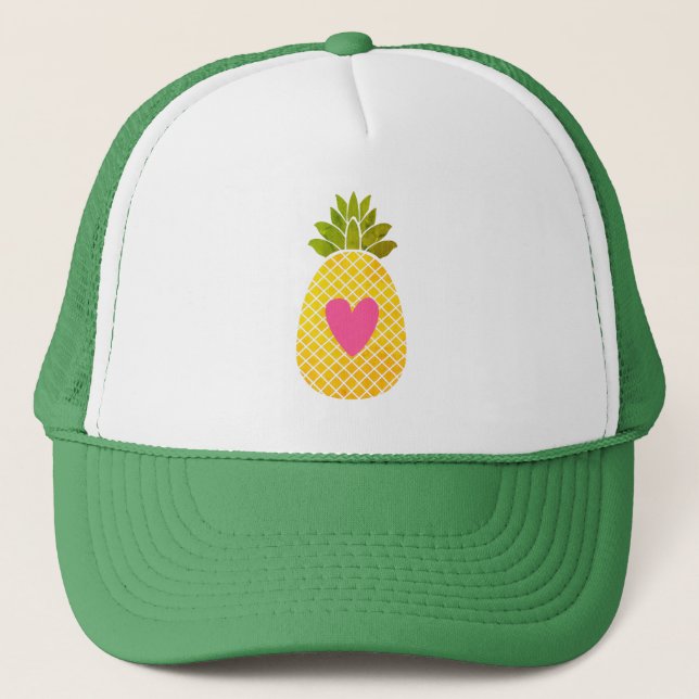 I love Pineapples Trucker Hat (Front)