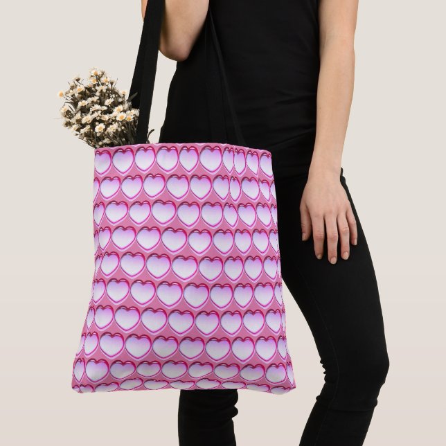 I love Pink  Tote Bag (Close Up)
