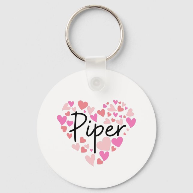 I love Piper Keychain (Front)