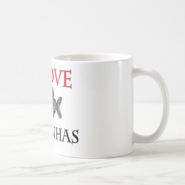 I Love Piranhas Coffee Mug (Right)