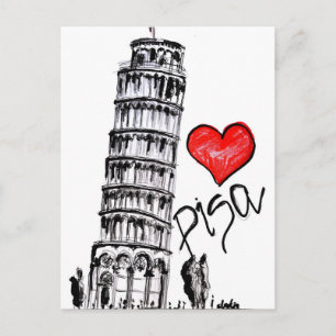 I love Pisa Postcard