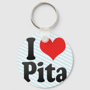 I Love Pita Keychain