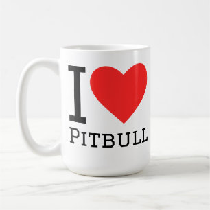 I love pitbull coffee mug